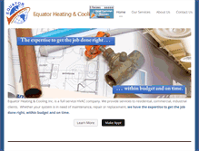 Tablet Screenshot of equatorheatingandcooling.com